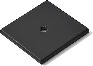 khtumeware 10-Pack 1-1/2 Inch Square Backplate for Knobs in Matte Black Cabinet Hardware Knob Backplate/Back Plate