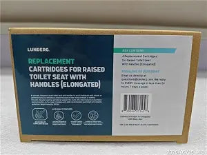 Replacement Cartridges for Lunderg Elongated Toilet Seat Riser with Arms