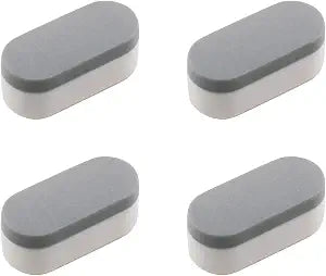 TAODAN 4PCS Heavy Duty Toilet Seat Bumpers Sitz Bath Cushion Bathroom Fixture Toilet Replacement Part 1.77x0.79x0.75inch