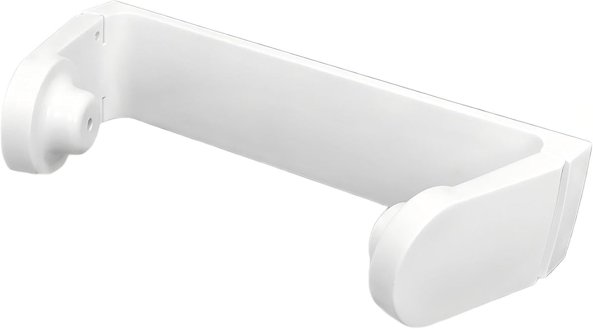 Adjustable Under Cabinet Paper Towel Holder, White