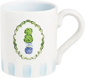 Mud Pie Ceramic Topiary Mug