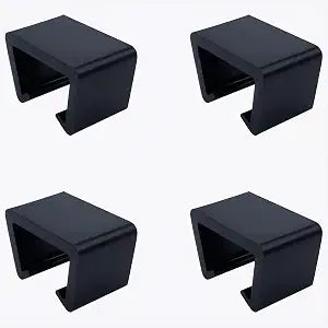 4 PCS Wicker Chair Clamps Black Sectional Couch Connectors for Connecting Modular Furniture
