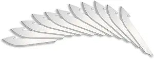 OUTDOOR EDGE 3.5" Drop-Point Blades - 12 Pack of Stianless Steel Drop-Point Blades, Japanese 420J2 Stainless Steel, Ultra-Sharp & Durable
