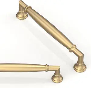10 Pack Champagne Bronze Cabinet Pulls 5 Inch(128mm) Kitchen Cabinet Handles Solid Zinc Alloy Cabinet Hardware Drawer Pulls