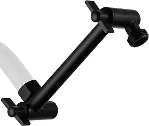 G-Promise All Metal Shower Head Extension Arm (Matte Black, 6 INCH)