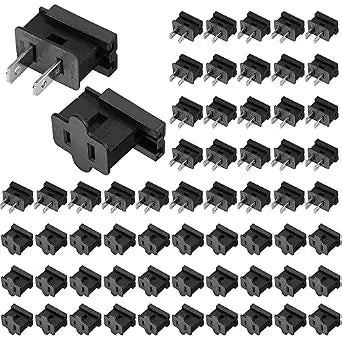 60 Pcs Christmas Light Female and Male Vampire Plugs, SPT-1 Vampire Plugs