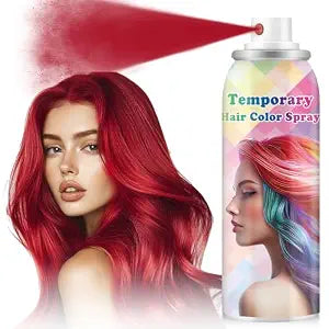 ONE-TIME USE Hair Color Spray for Women and Kids, Temporary Fired Red Hair Spray for Crazy Hair Day, Christmas Halloween Cosplay Party, Washable Hair Dye 120ML (Fired Red)