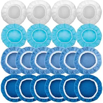 BFXM 20PCS Car Buffer Pads Set, 5-6 Inch Buffing Pads for Orbital Buffer