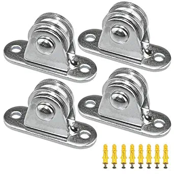 Small Pulley Block Silent Wall Mount Pulley Wheel
