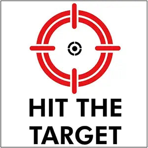 GORGECRAFT 10 Sheet Hit The Target Toilet Stickers Urine Aiming Decals Red Bullseye PVC Waterproof Stickers for Pee Training Potty Urinal Bathroom Restroom, 10 * 12cm