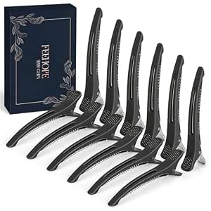 12 Pack 4.3 Inch Hair Sectioning Clips for Salon Styling
