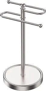 Hand Towel Holder, 304 Stainless Steel Heavy Duty S Shape Hand Towel Stand Free Standing Towel Bar for Bathroom Kitchen Countertop