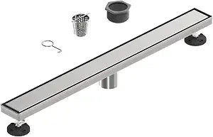 28 Inch Linear Shower Floor Drain, Stainless Steel
