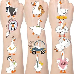 200+ Funny Goose Temporary Tattoos Silly Birthday Decorations