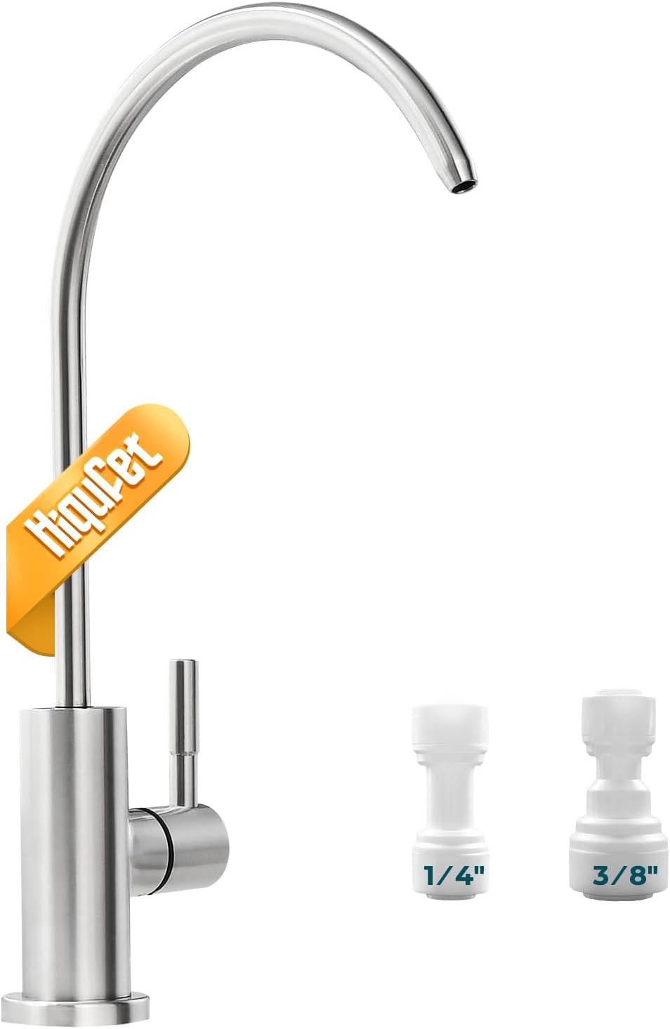 Hiqufet Drinking Water Filter Faucet for Kitchen Sink, Brushed Nickel