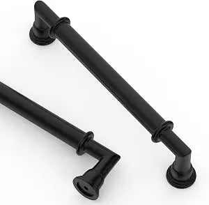 Asidrama 10 Pack 5 Inch(128mm) Matte Black Kitchen Cabinet Handles, Cabinet Pulls Kitchen Cabinet Hardware for Cupboard Drawer Pulls