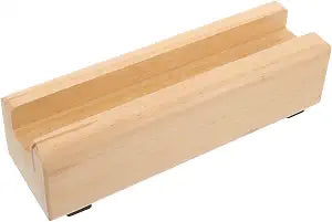 DOITOOL Floor Mirror Base Solid Wood Stand 9.84 Inch Non-Slip Heavy Duty Floor Mirror Holder Support for Full Length Bedroom Bathroom Living Room