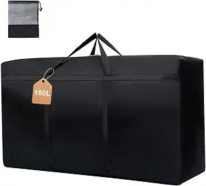 WITERY 180L/47.5 Gallons Extra Large Storage Bags Jumbo Duffle Bag for Travel Moving Totes Boxes Heavy Duty Stronger Handles Zippers Reusable Storage Totes for Bassinet Clothes Blankets Dorms