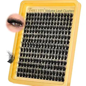 Lash Clusters 10-14mm Short Cluster Eyelash Extensions 260D Thick Eyelash Clusters Volume D Curly Wispy Individual Lashes 224pcs Mink False Eyelashes Soft DIY Lash Extension for Beginners, by TMIELYBS