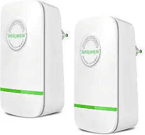 2pc Electricity Saving Box Energy Saving Device Smart Save Plug Power Saver Voltage Optimization Surge Protection Thermoregulation Outlet Home Office Compact Plug and Play Energy Efficiency