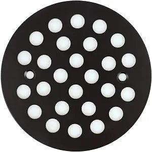 4-1/4 Inch Screw-in Round Floor Drain Cover Black