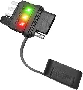 4-Way Flat Trailer Wiring Tester, Double End Male&Female Plug