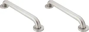 Moen 8912 Home 12-Inch Bathroom Grab Bar, Stainless Steel (Pack of 2)