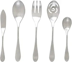 Knork Matte Original 5-Piece Serving Set, Stainless Steel, 8.5"