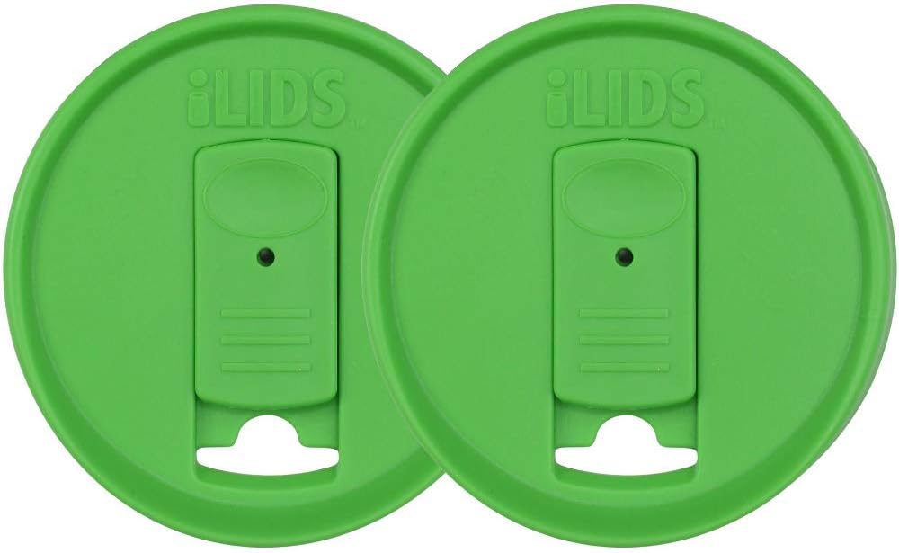 Mason Jar Drink Lid, Regular Mouth, Grass Green, 2 Pack, BPA-Free