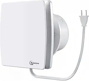 6'' Bathroom Exhaust Fan, Wall Mount Ventilation Fan, Plug and Play Window Vent Fan 141CFMIPX4, 35dB Low Noise, 18W, 6 Inches Duct, air vent for Kitchen, Garage