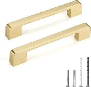 Brushed Gold Cabinet Pulls 5 Inch Gold Cabinet Handles 10 Pack
