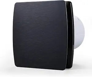 Zeyzer Black Bathroom Fan 110 CFM 1.0 Sone 5.9" Duct Square Ceiling or Wall Mount Ventilation Exhaust Fan for Bathroom/Corridor/Office/Laundry Room/SHop