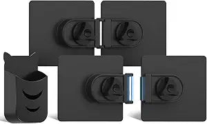 2-Pack Magnetic Monitor Connector with Pen Holder Magnetic Monitor Alignment Clips for Flat or Curved Computer Monitors Screen Strong Adhesive Magnetic Monitor Connection Bracket for Closing the Gap