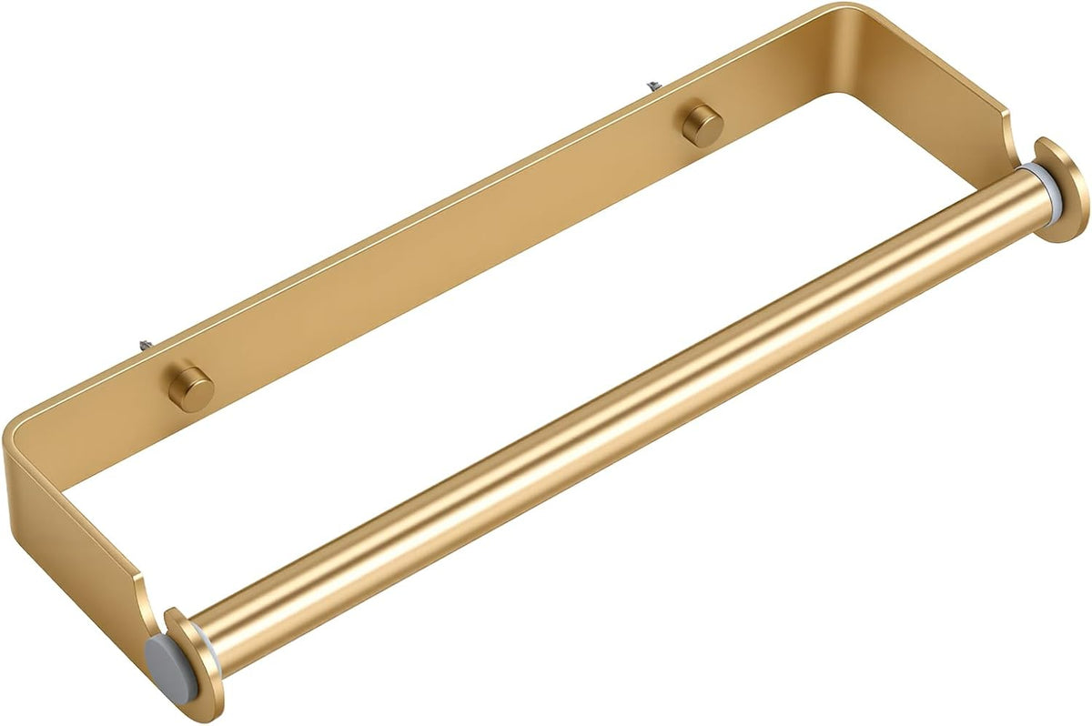 Under Cabinet Paper Towel Holder, Adhesive or Wall Mountï¼ˆGoldï¼‰