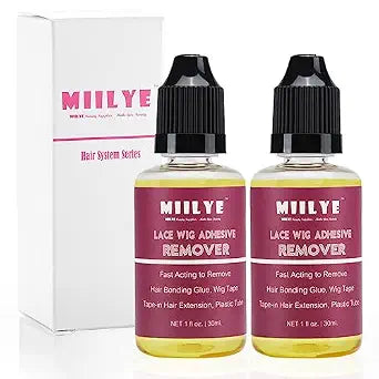 Wig Glue Remover x 2 Bottles, Tape in Extension Adhesive Residue Remover