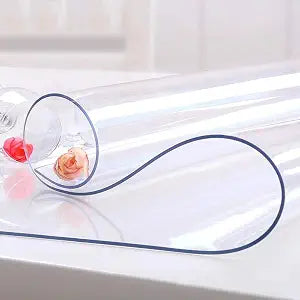 NECAUX Clear PVC Table Cover Protector 18 x 60 Inch 1.5mm Thick