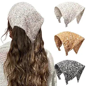 HAIMEIKANG 3 Pcs Boho Bandana Headbands for Women Hair Scarf Headbands