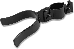 1-3/8" x 1-3/8" Chain Link Fence Gate Fork Latch - Fence Gate Latch - Galvanized Fence Gate Latch with Hole for Padlock, Chain Link Gate Latch (Black, 1-3/8"-1-3/8")