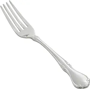 Winco 7 1/4" Chantelle Stainless Steel Dinner Fork (Set of 12)