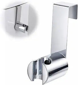 Bidet Sprayer Holder, Stainless Steel Wall Mounted Toilet Bidet Sprayer Bracket Portable Bathroom Attachment for Home Hand Shower Toilet Bidet Sprayers (Silver)