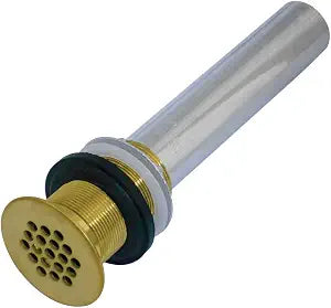 Kingston Brass KB4007 Fauceture Grid Drain without Overflow, Brushed Brass, 8.25 x 2.25 x 2.25