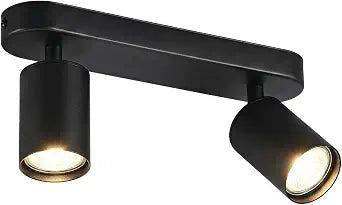2 Light Spotlight Fixture, Track Lighting Kit, Indoor Ceiling Light