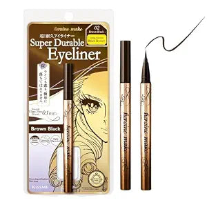Heroine Make KissMe Prime Liquid Eyeliner | 0.1mm tip | Brown Black