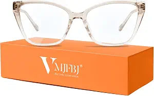 VMJFBJ Blue Light Glasses For Women Cat Eye Computer Glasses Champagne