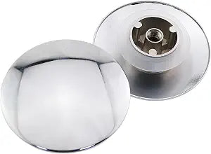 2PCS Bathroom Sink Buttons Glass Basin Drainer Fittings Diameter 66mm Silver Alloy Drain Plug Suitable for Washbasin and Kitchen