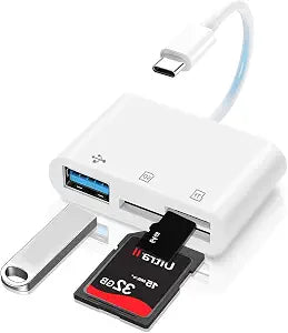 USB C Dual Slots with OTG Camera Digital Adapter