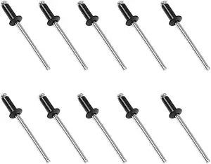 Maozaa 100 PCS 1/8" x 1/4" Aluminum Blind Rivets, 3.2 x 6mm Pop Rivets, Black