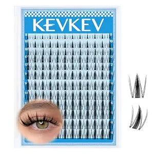 Fairy Lash Clusters 144pcs Manga Lash Clusters Natural Wispy Eyelash Clusters Invisible Ultra-Thin Band Anime Spiky Lashes DIY Lash Extensions (Fairy01, 8-18mix)