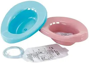 Elongated Sitz Bath for Perineal, Hemorrhoidal, Episiotomy Soak Relief - Loved by Pregnant Postpartum Women and Elderly - Rose Color, 1 Kit