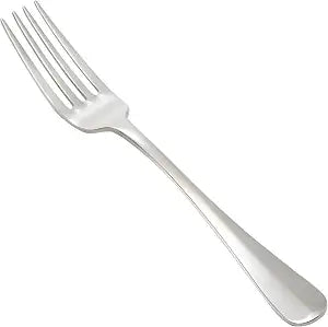 Winco 7 1/2" Stanford Stainless Steel Dinner Fork (Set of 12)